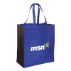 NW7048-NON WOVEN JUMBO GROCERY TOTE-Royal Blue/Black